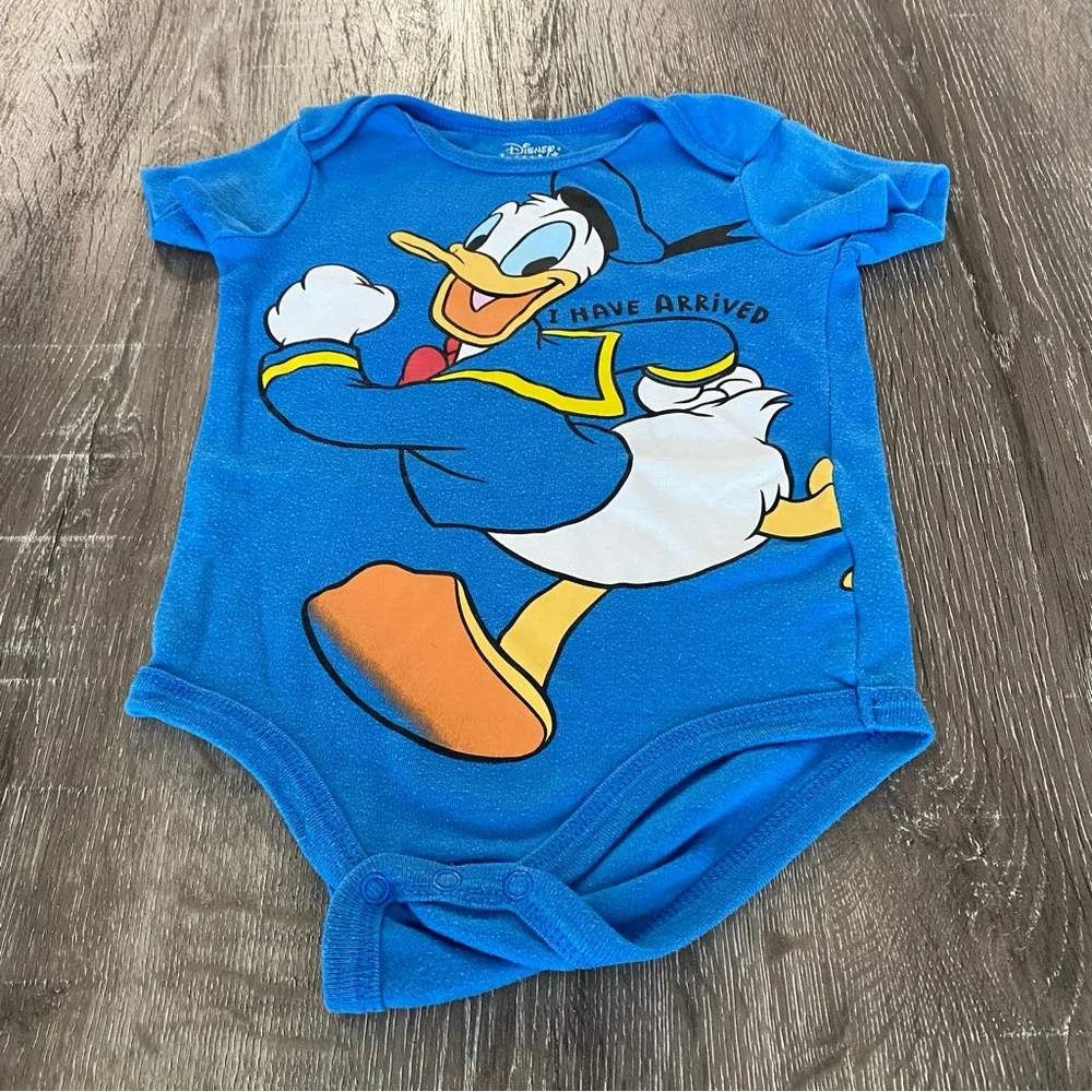 Disney Donald Duck I Have Arrived Baby One Piece Onesie - Picture 2 of 9